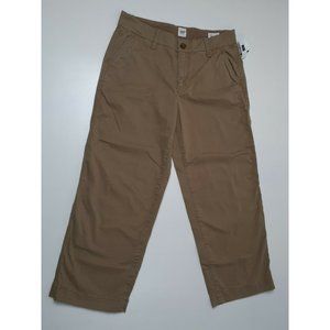 NWT Gap Khaki (Mission Tan) Wide-Leg Crop Pants